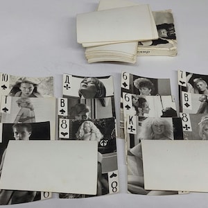 Cartas de jogar colecionáveis vintage, lindas garotas dos anos 80, cartas de jogar raras. cartões colecionáveis.