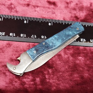 vintage folding tourist knife. Plant Metalist Kharkov 1970s.