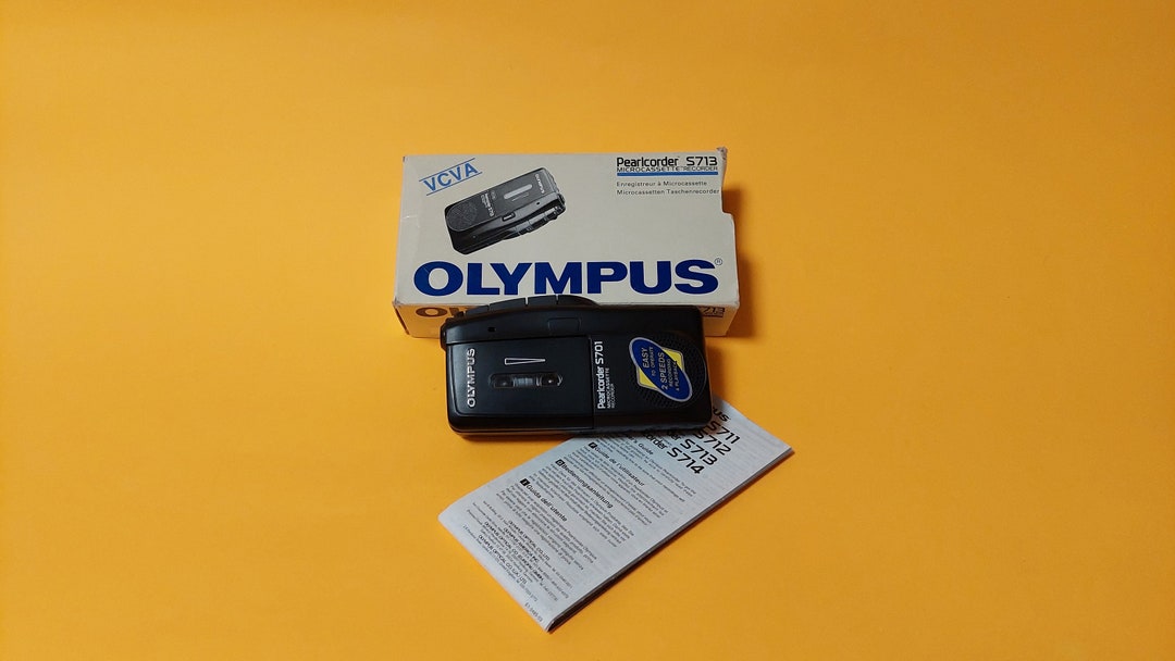Olympus Pearlcorder S713 Vintage Voice Recorder, Olympus Micro Cassette