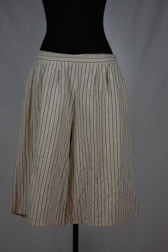 Women‘s Japanese Vintage Culotte Striped