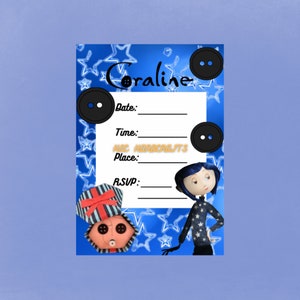 Halloween Backdrop for Birthday Party Supplies 5x3ft Coraline Theme Baby Shower Banner for Party Decorations