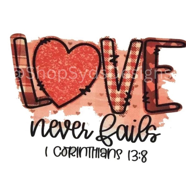 Love Never Fails - Etsy