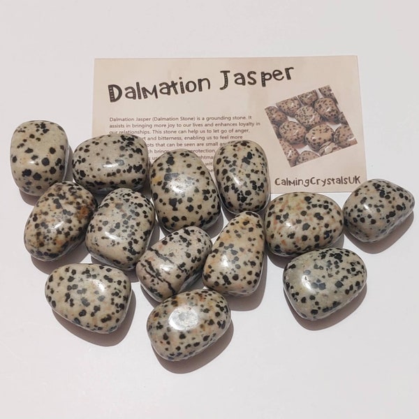 Dalmation Jasper for Exhaustion / Better Sleep/ Psychic Protection / Reducing Anger / Positivity / Protection Against Negativity By Others