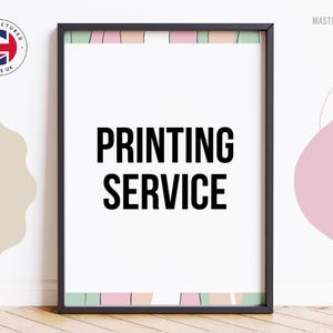 Custom Artwork, Photo Printing Service, Print Your Digital Downloads, Personalised Wall Art Printing & Gifts