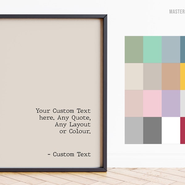 Custom Quote Print, Custom Text Print, Custom Quote, Custom Wall Art, Quote Wall Art, Personalised Quote, Custom Print
