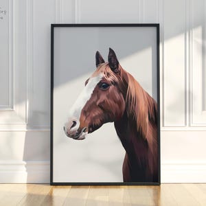 Custom Horse Portrait: Personalized Equestrian Art Print