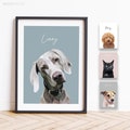 Pet Portrait, Hand-illustrated Custom Portrait, Personalized Dog Wall Art, Pet Memorial Ideas, Digital or Print, Couple Gift