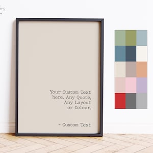 Custom Quote Print, Custom Text Print, Custom Quote, Custom Wall Art, Quote Wall Art, Personalised Quote, Custom Print