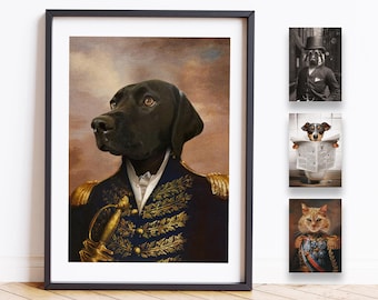 Custom Dog Portrait, Pet Portrait Royal, Historical Pet Portrait, Funny Pet Lover Gift, Royal Pet Portrait, Renaissance Dog Portraits
