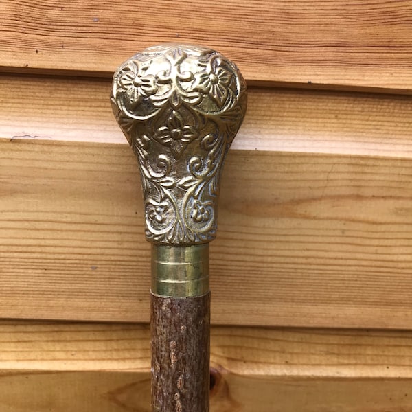 Brass Walking Stick Etsy
