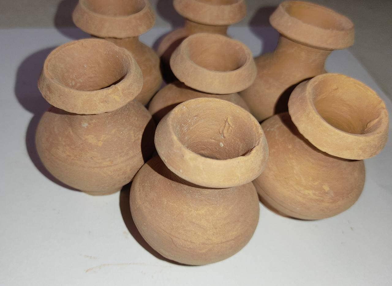 Essbare kleine Tontöpfchen
