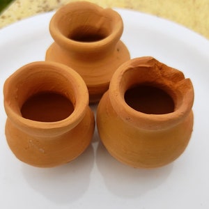Indiska mini-lerkrukor