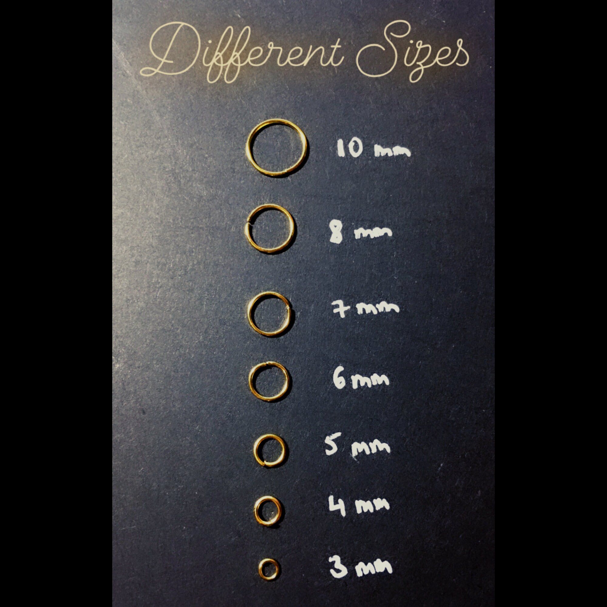 20 Jump Rings in different sizes jewellery making Etsy