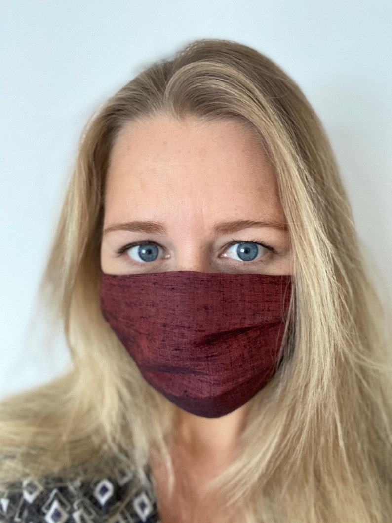 Silk Face Mask. Natural 100 Raw Silk Luxury Face Covering. Etsy