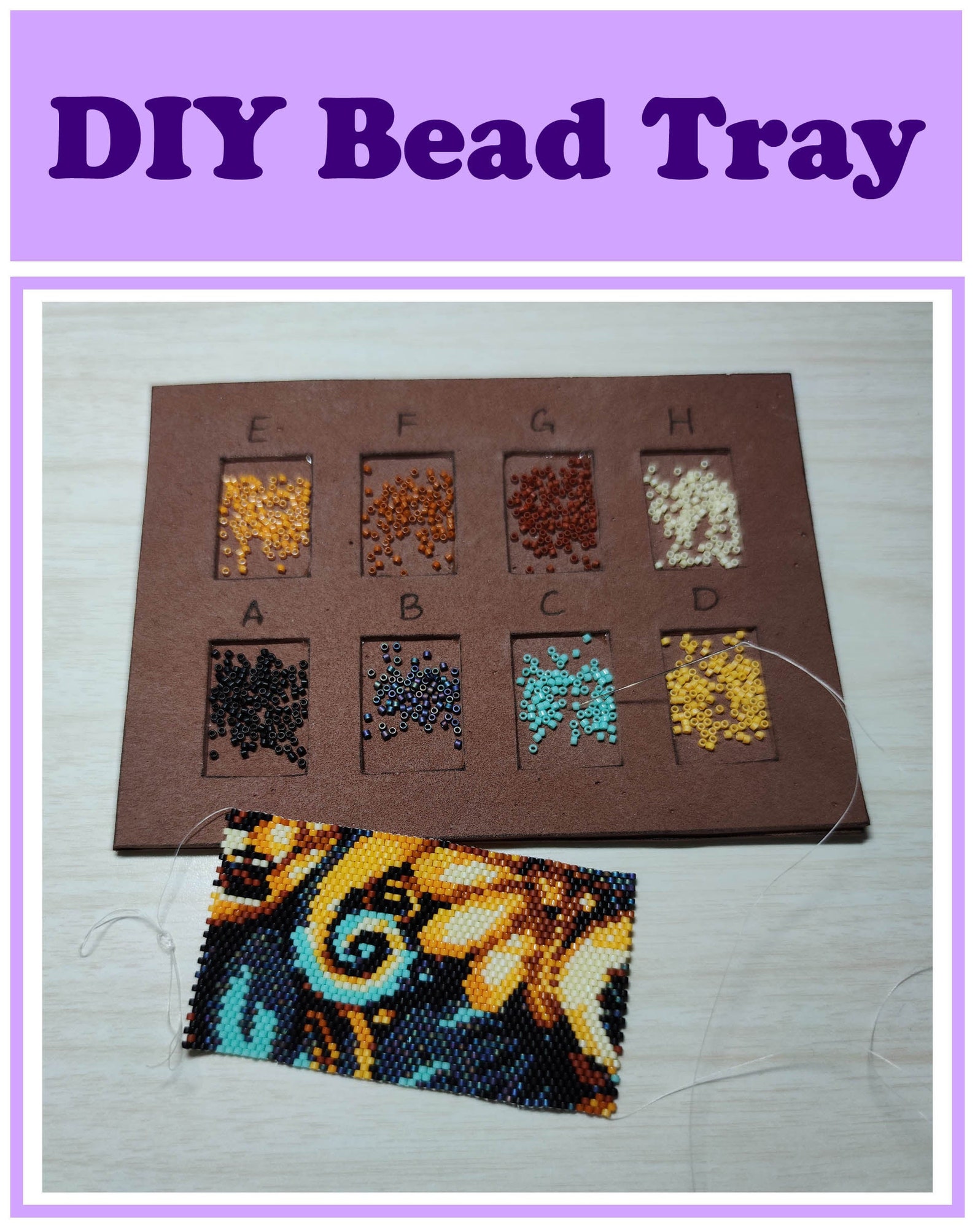 DIY Bead Tray Tutorial for Bead Container Instruction for Etsy