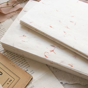 Flower Petal Handmade Paper, Dried Flower Handmade Paper, Craft Paper, Floral Paper, Specialty Paper