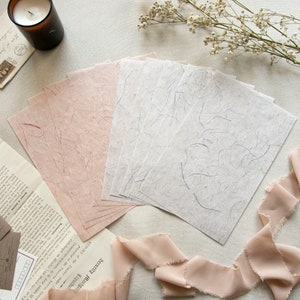 Papiers faits main | Papier fait main, Papier décoratif rose et violet | SP5
