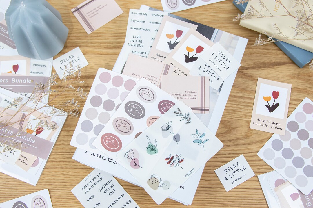 10 PCS Assorted Sticker Bundle / Planner Stickers / Bullet Journal ...