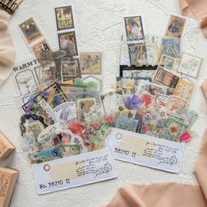 Geassorteerd stickerpakket van 40 stuks, stickerset tijdelijke stickers voor scrapbooking | Bundel plannerstickers, Bullet Journal-sticker, decoratief stickervel