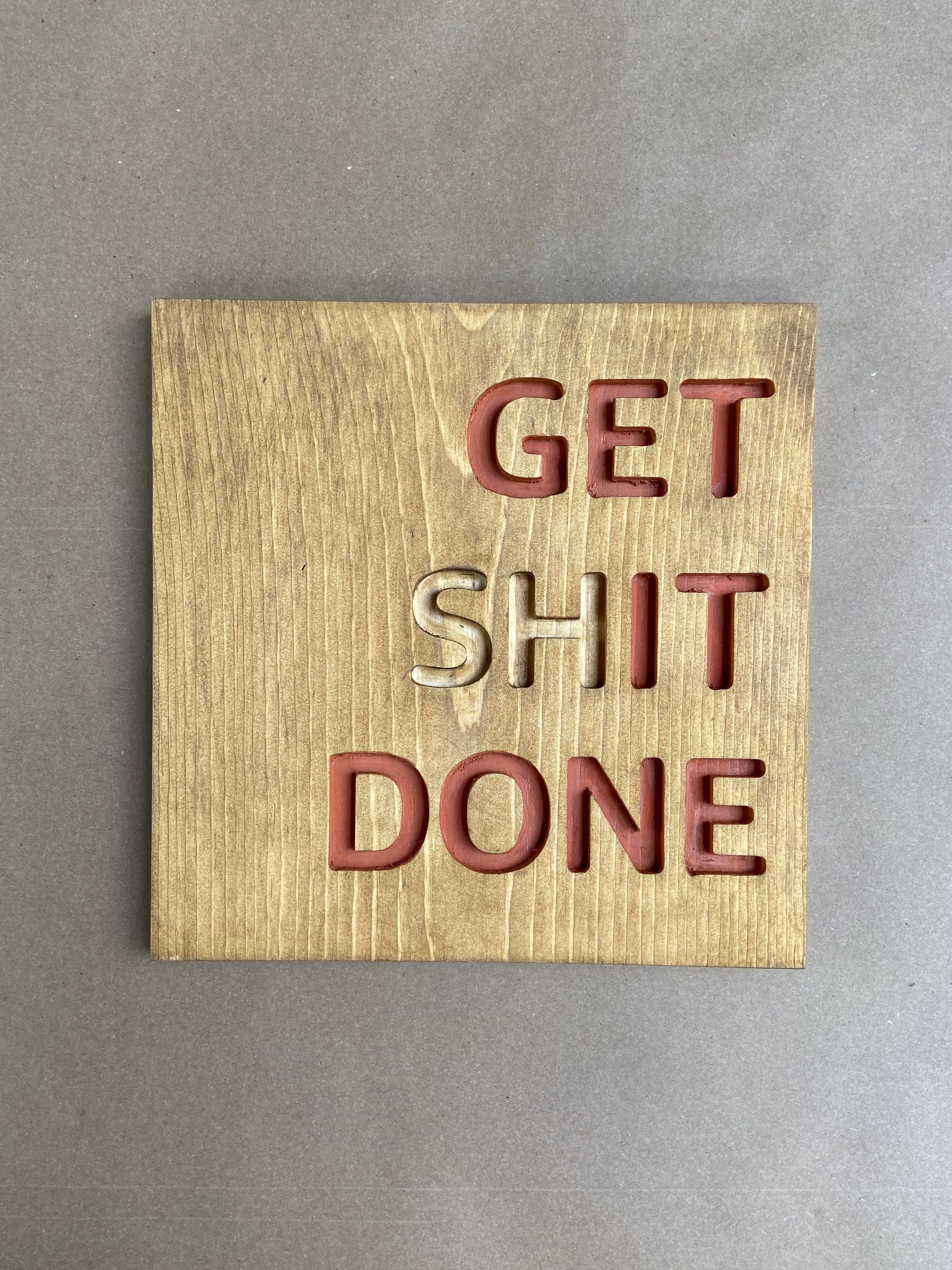 Get it done wall decor funny wall decor inspiring wall Etsy