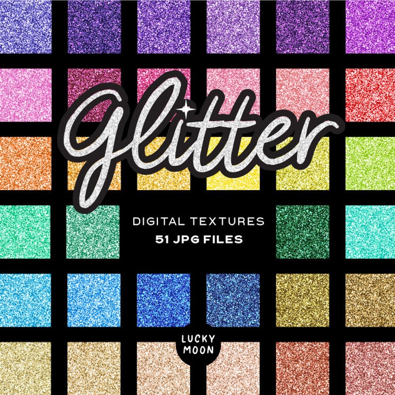 Glitter Digital Paper - Etsy