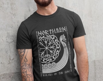 Viking T-Shirt - Men / Norse Mythology / Viking Runes / Vegvisir / Norse Mythology / Viking Gift Present / Viking Clothing / Valhalla