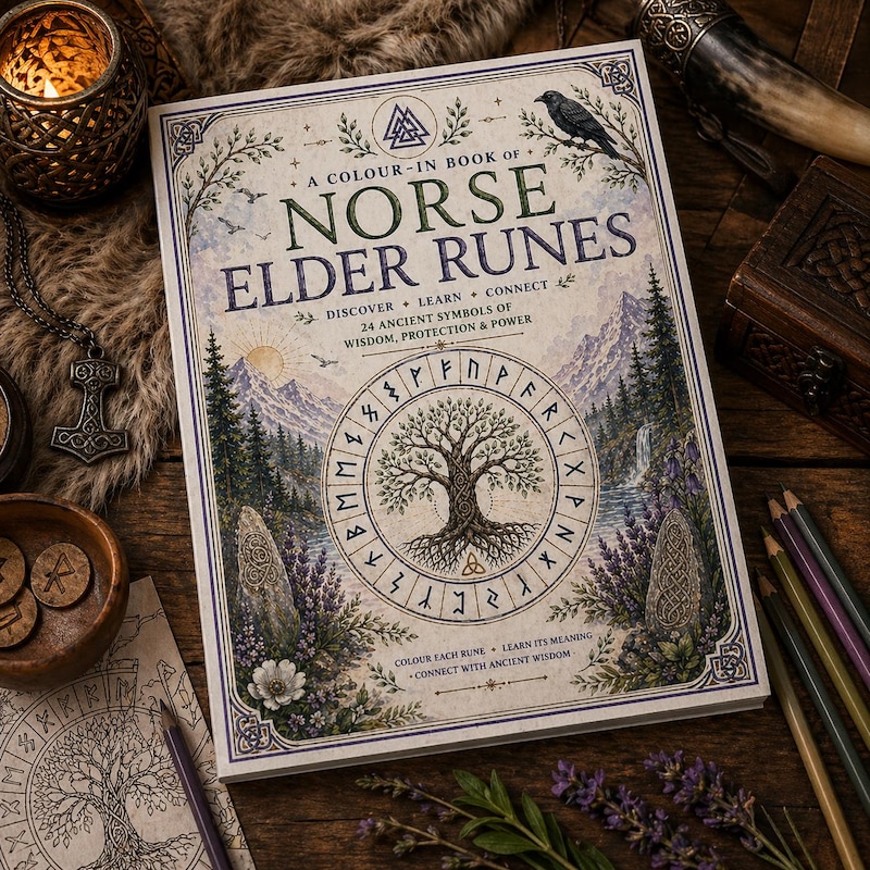 Runes Coloring Books - Etsy