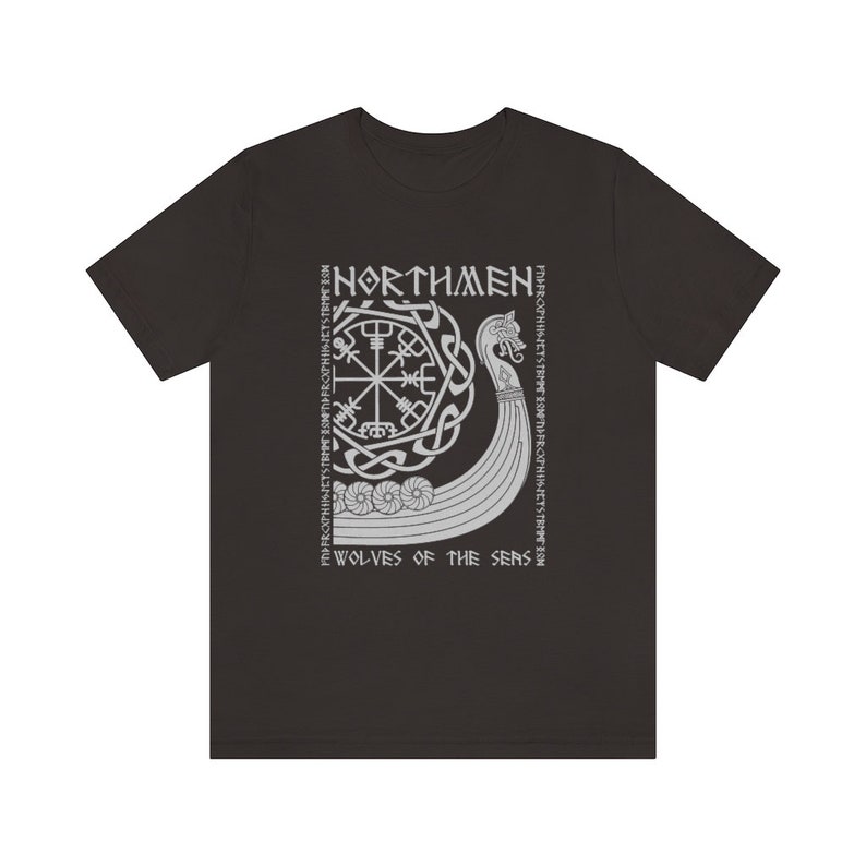 Viking T-Shirt Men / Norse Mythology / Viking Runes / Vegvisir / Norse Mythology / Viking Gift Present / Viking Clothing / Valhalla image 2