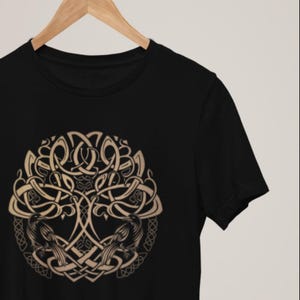 Viking Shirt - Yggdrasil with Huginn & Muninn / Viking Tee / Tree of Life / Viking Ravens / Freya Odin / Viking Top / Men Women