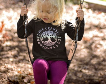 Viking Kids Shirt / Yggrasil - Tree of Life / Viking Kids T-Shirt / Viking Cadeau / Viking Runen / Viking Kids Kleding