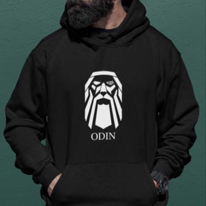 Viking Hoodie - Odin / Norse Mythologie Sweatshirt Pullover / Norse God Odin / Odin Viking Clothing / Odin Gift / Berserker Warrior