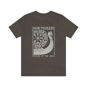 Viking T-Shirt Men / Norse Mythology / Viking Runes / Vegvisir / Norse Mythology / Viking Gift Present / Viking Clothing / Valhalla image 3