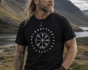 Vegvisir Shirt | Viking Compass Tee | Norse Warrior