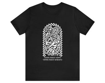 Viking T-Shirt - Sigurd slays the Dragon Fafnir / Norse Mythologie inspired Clothing / Viking Gift / Norse Runes / Men - Women