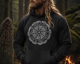 Viking Hoodie - Valhalla | Norse Mythology Sweatshirt | Scandinavian Clothing