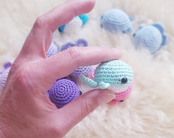 Amigurumi Anhänger Häkeltier Babywal Schlüsselanhänger Taschenbaumler Wal Perlen