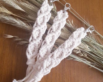 Schlüsselanhänger Macrame Makramee Taschenbaumler Anhänger Gastgeschenke Wedding Hochzeit Geburtstag