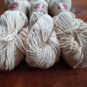 Cotton Yarn Pack - Pure Organic hand spun - perfect for dyeing natural & indigo (3 x 100g skeins)