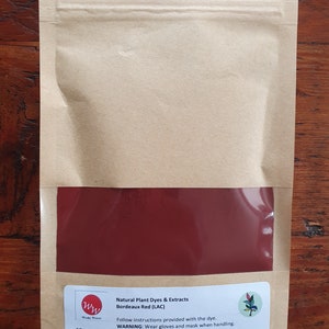 LAC Dye Extract (Bordeaux Red) - 100% Natural Plant Dye