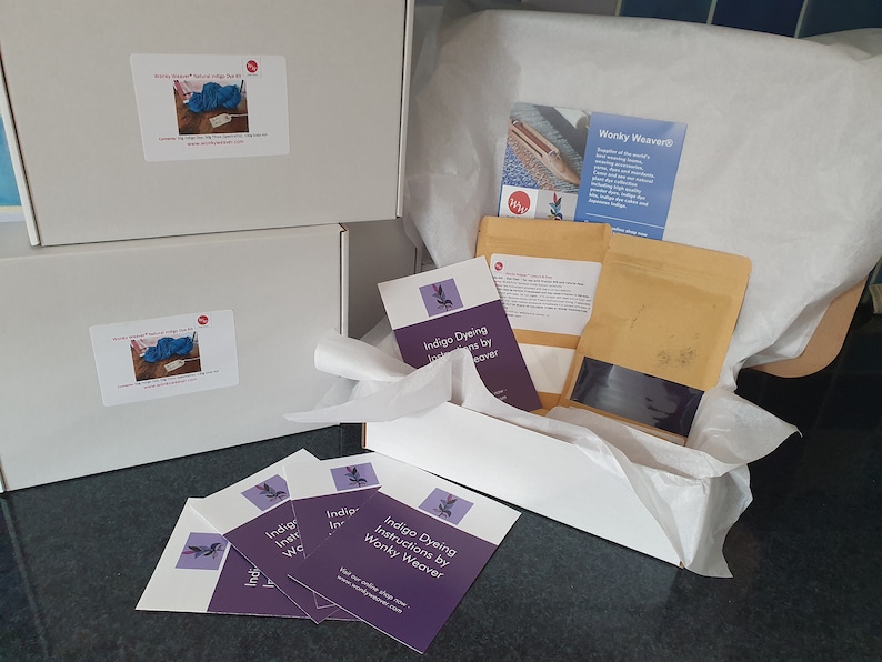 Complete natural Indigo Dye Kit THIOX & Soda Ash method Etsy