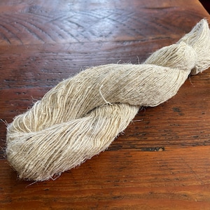 Natural Nettle Part bleached Yarn, vegan, lace weight - 100g skein