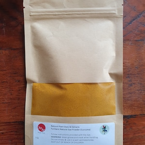 Turmeric Natural Dye Powder - 100% Natural (Circuma longa) - perfect for dyeing