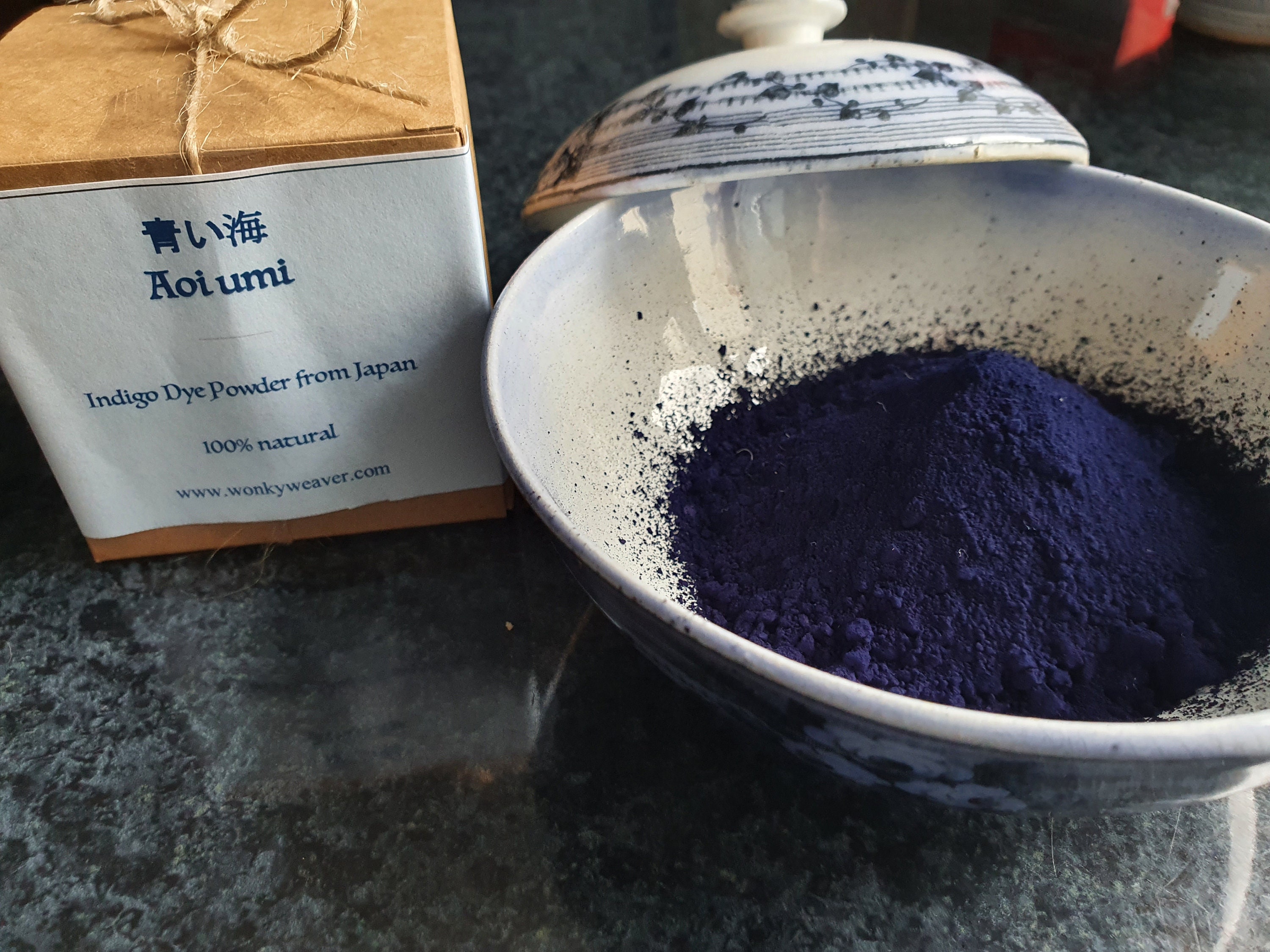 Natural Indigo Dye Powder in Kawaii Box Aoi Umi™ 