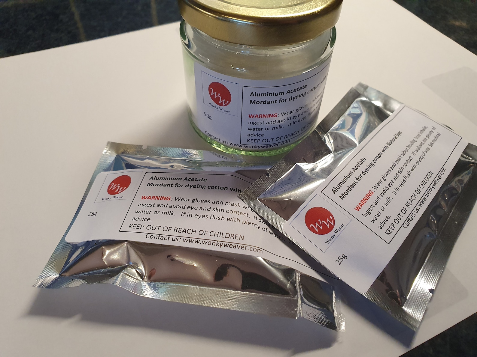 Aluminium Acetate Mordant for Dyeing Cotton/plant Fibres Using Natural