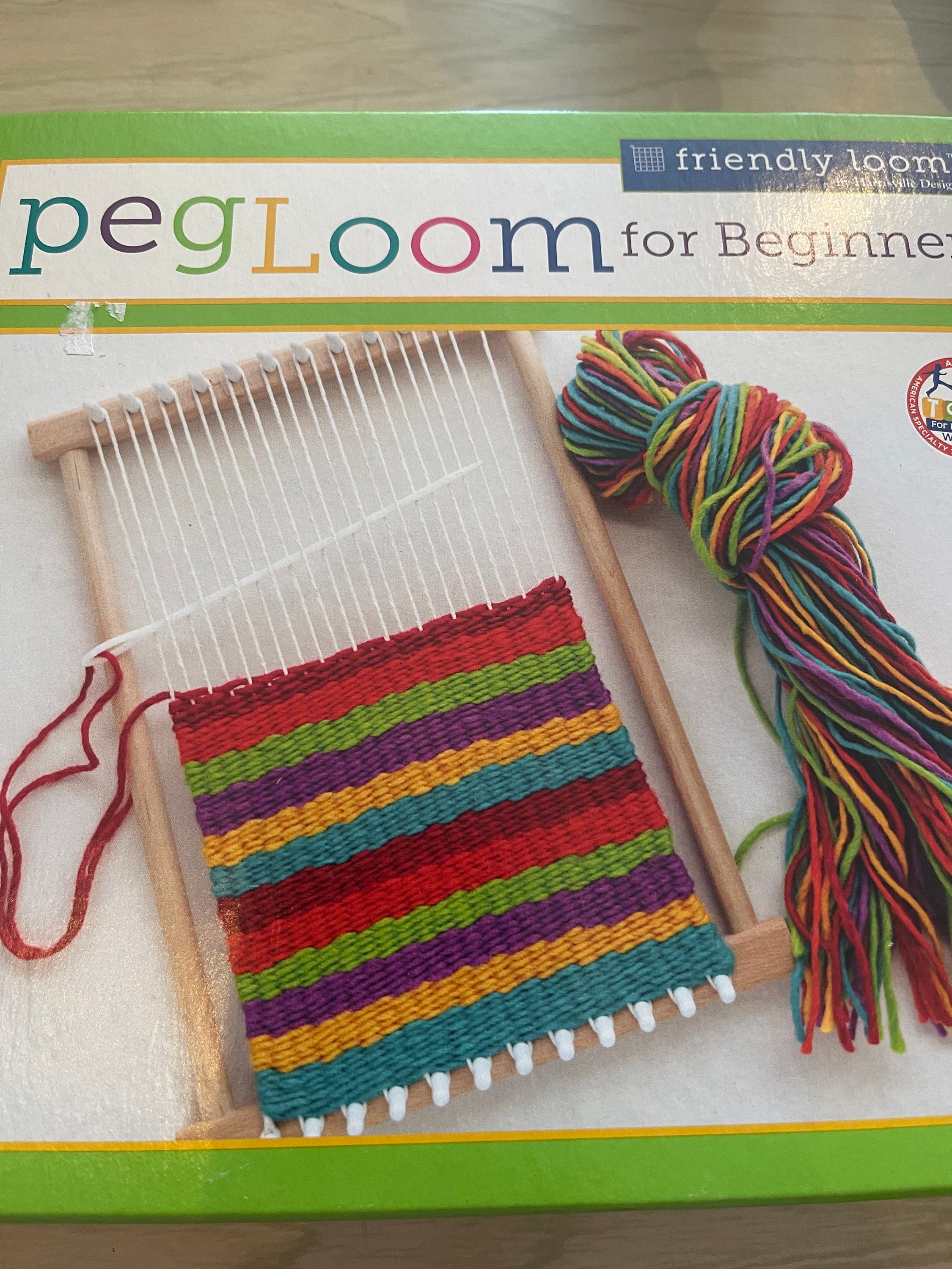 Harrisville Designs PEG LOOM weaving FOR BEGINNERS made in USA
