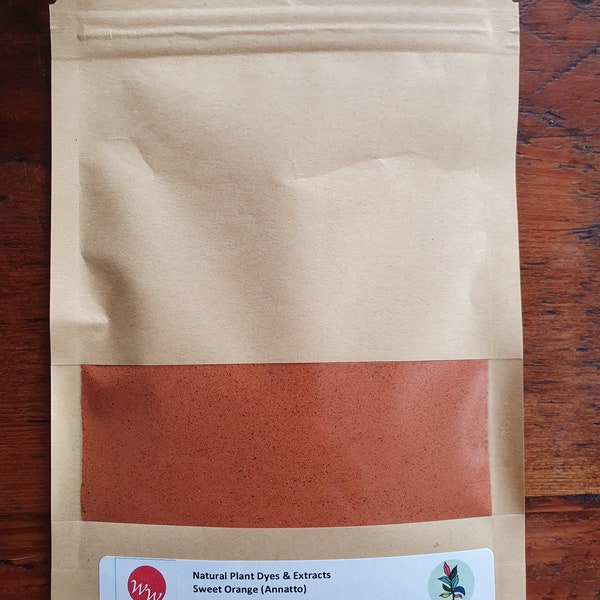 Annatto Orange Plant Dye Powder - 100% natuurlijk