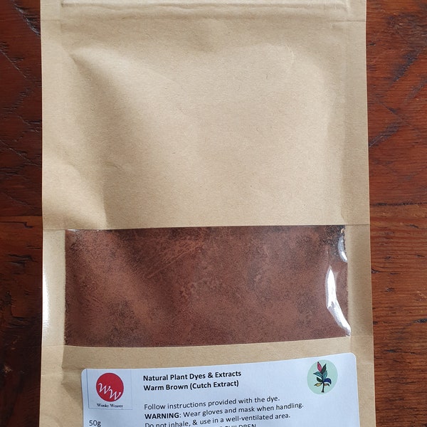 Cutch Extract (Warm Brown) - 100% Natural Plant Dye - tannin & mordant