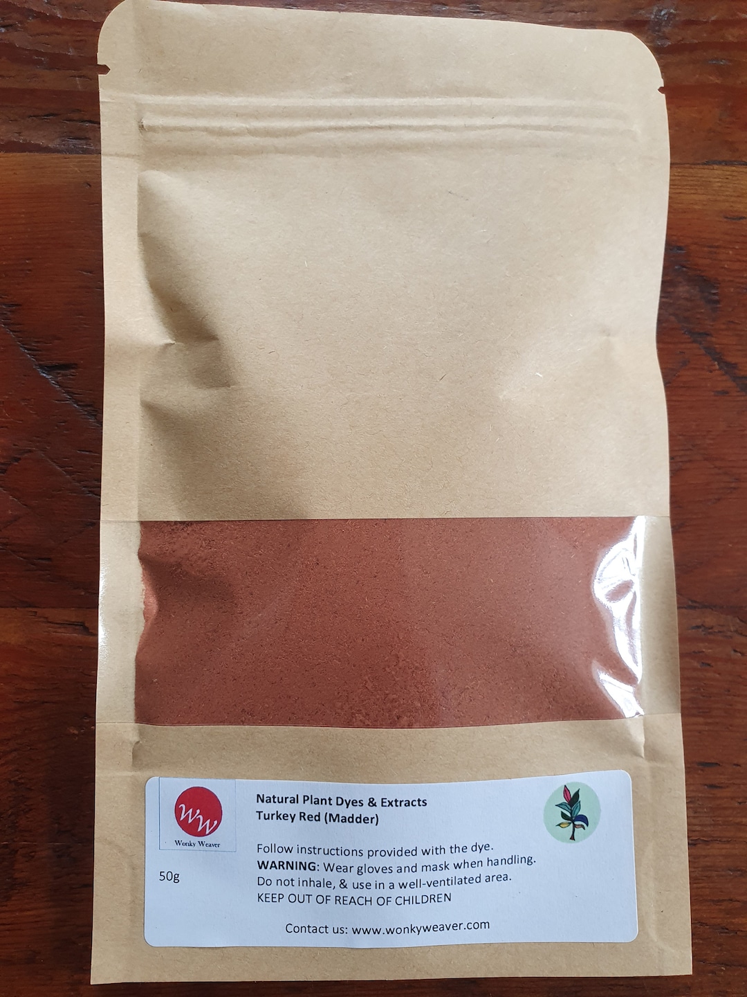 Robbia Tintoria In Polvere - Colorante Naturale 100% Per Tessuti, 500g, Colori Dal Rosa Al Rosso - Foto 2