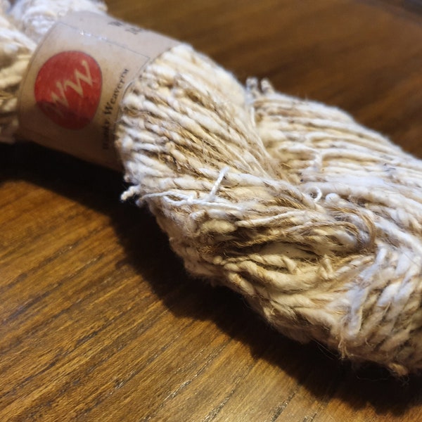 Natural Hemp & Cotton Blended Hand-spun Yarn