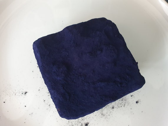 インディゴケーキ/インディゴブロック　②-A Indigo Dye Cake - 100% Natural and Organic - 100g Cake - Ethically